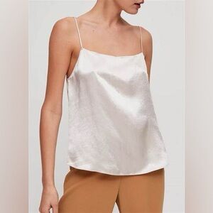 Aritzia Babaton Benji Satin Camisole in Chartreuse